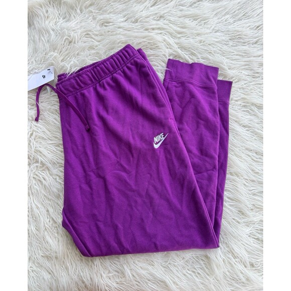 Nike Club Fleece Mid-Rise Oversized Sweatpants Hot Fuchsia Size XXL - Picture 1 of 11